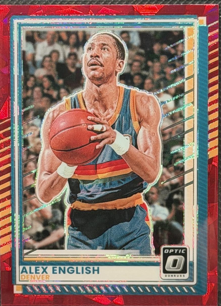 Alex English [Red Cracked Ice Optic] #158