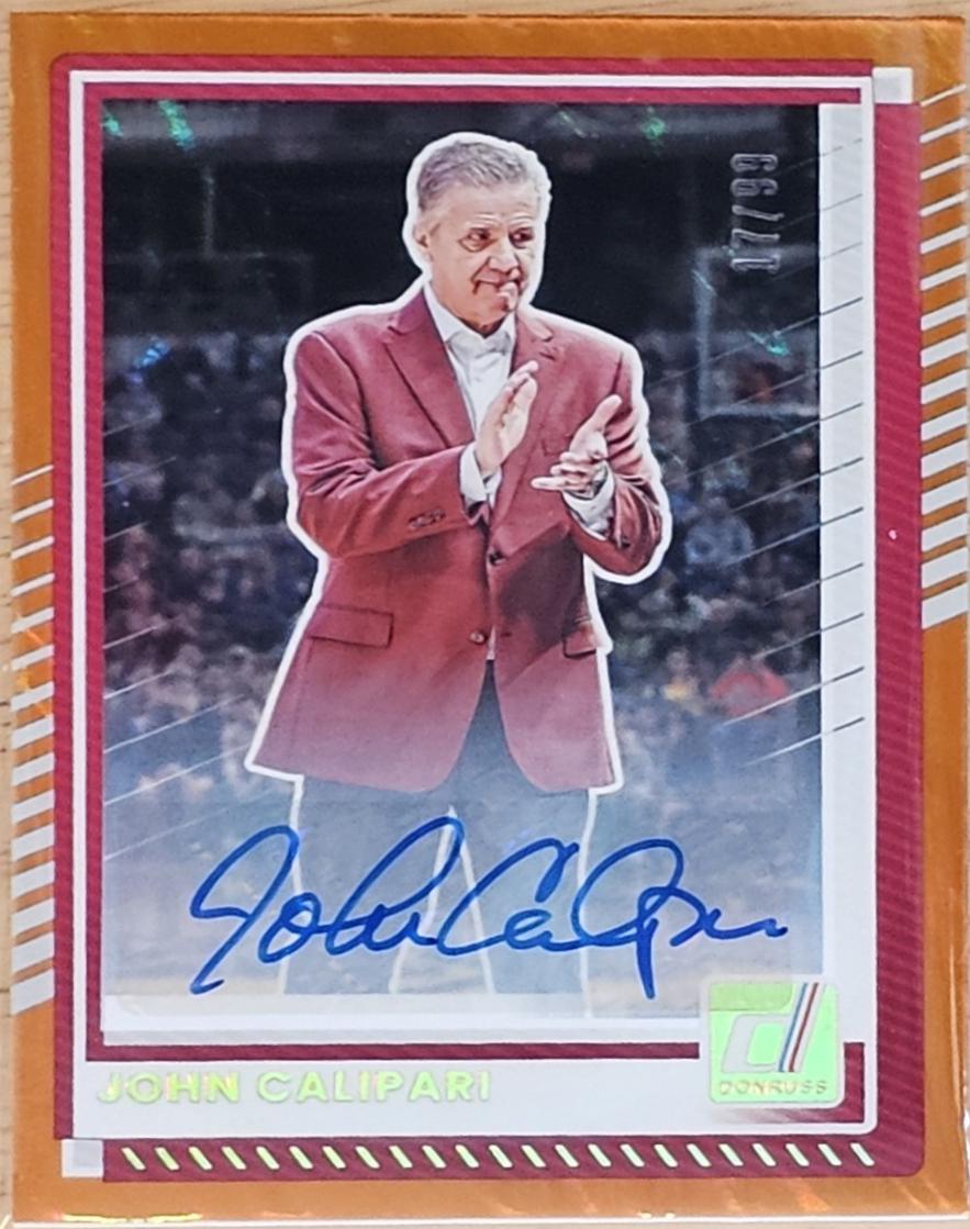 John Calipari [Orange Lava Autograph] #133