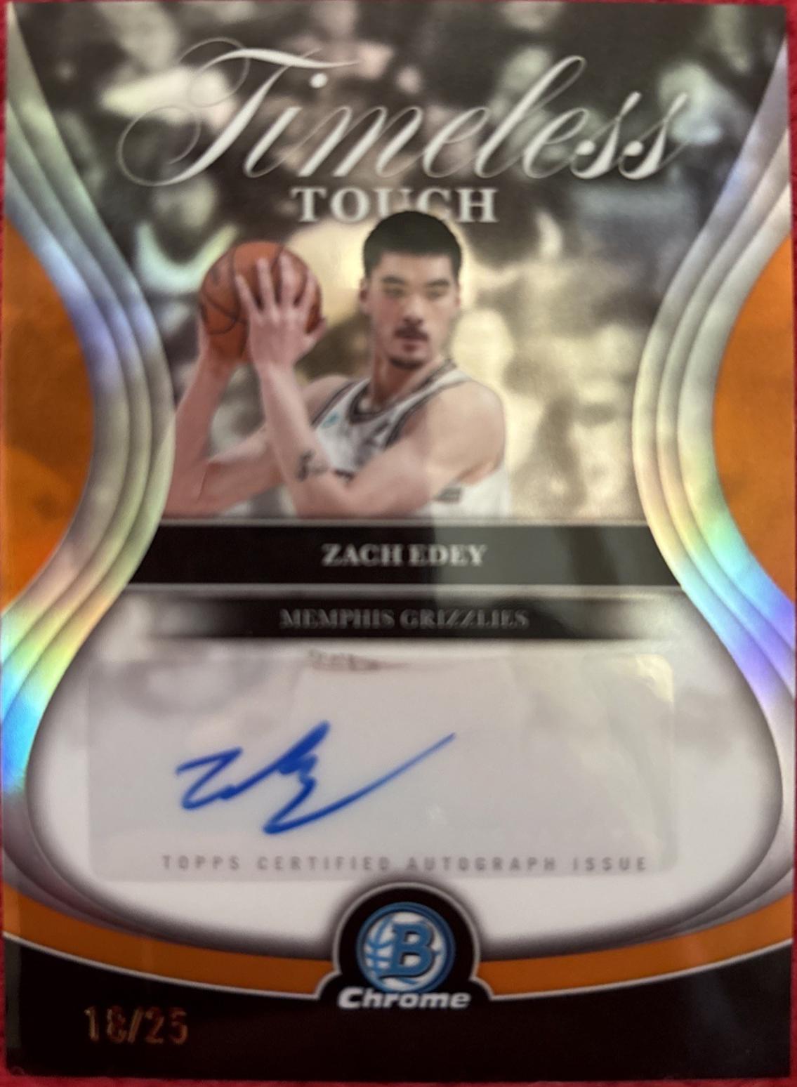 Zach Edey [Orange] #TTA-ZE