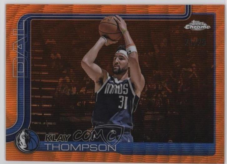 Klay Thompson [Orange Wave Refractor] #42