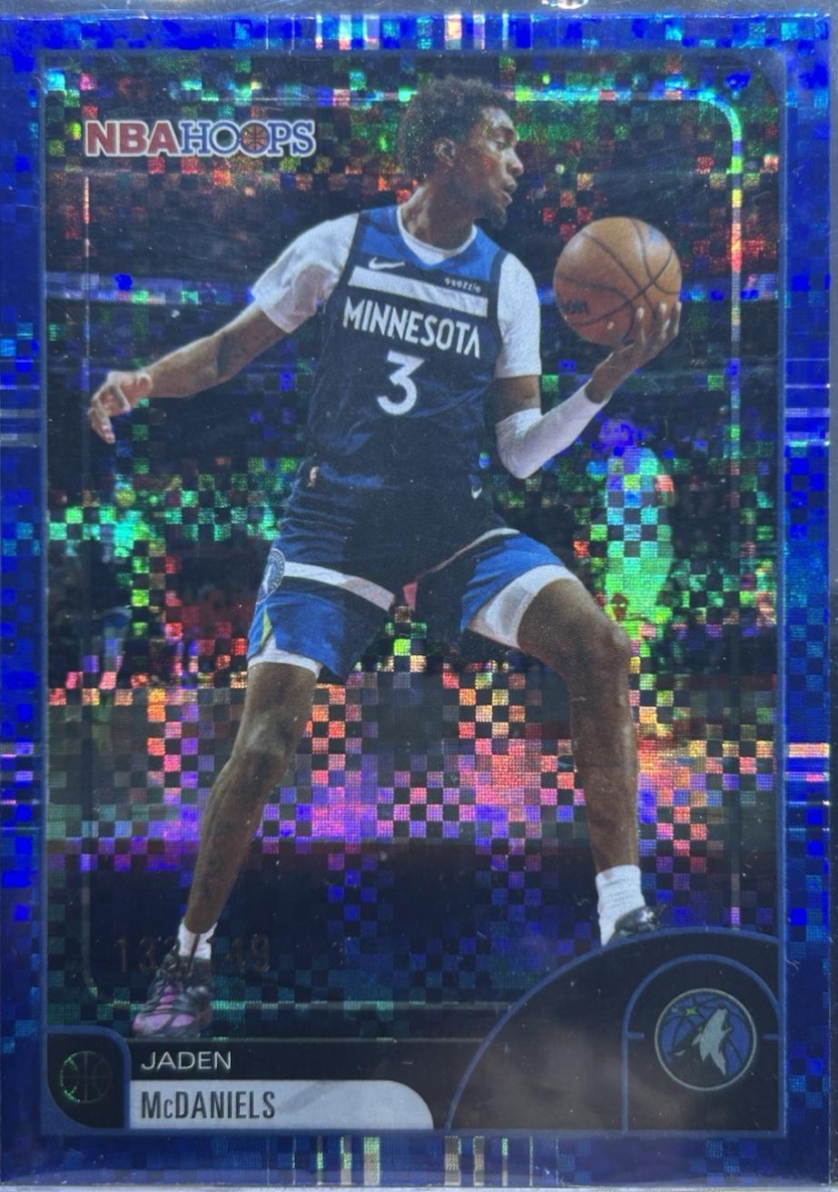 Jaden McDaniels [Light Burst Blue] #94