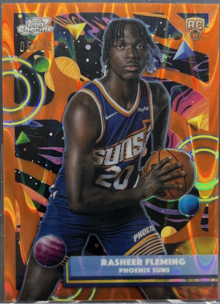 Rasheer Fleming [Orange Galactic Refractor] #188