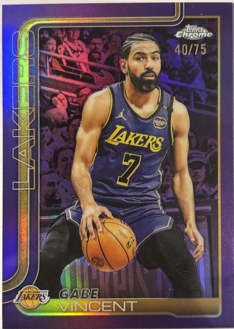 Gabe Vincent [Purple Basketball Refractor] #119