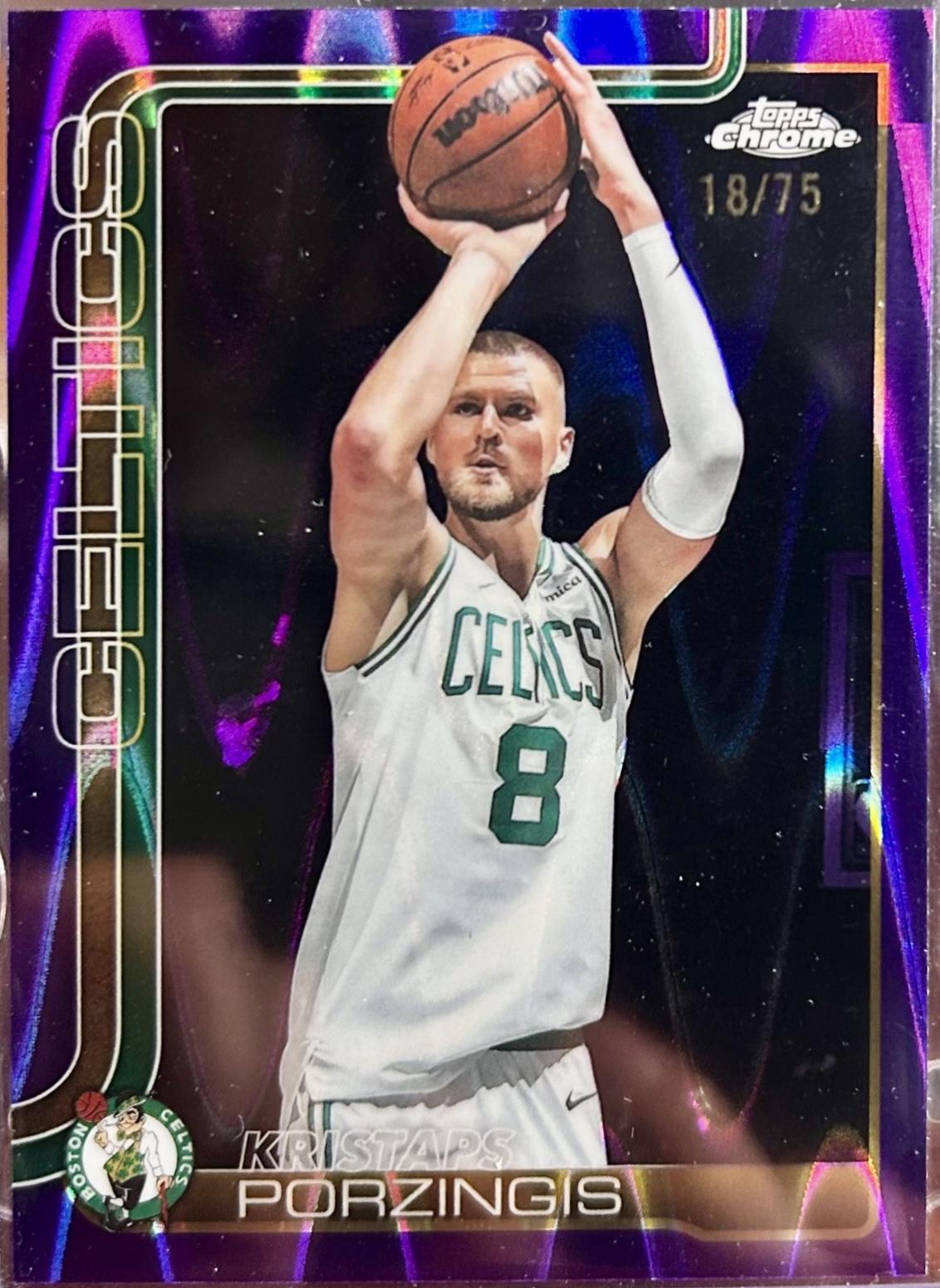 Kristaps Porzingis [RayWave Purple Refractor] #41