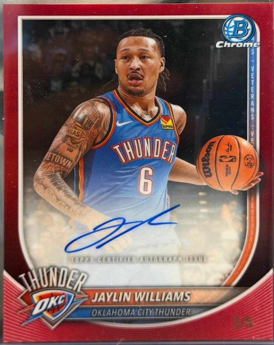 Jaylin Williams [Red Refractor] #BCA-JI