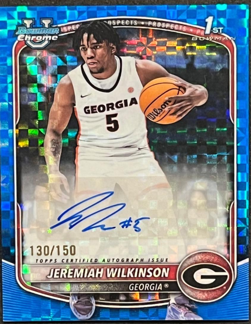 Jeremiah Wilkinson [Blue X-Fractor] #CPA-JW