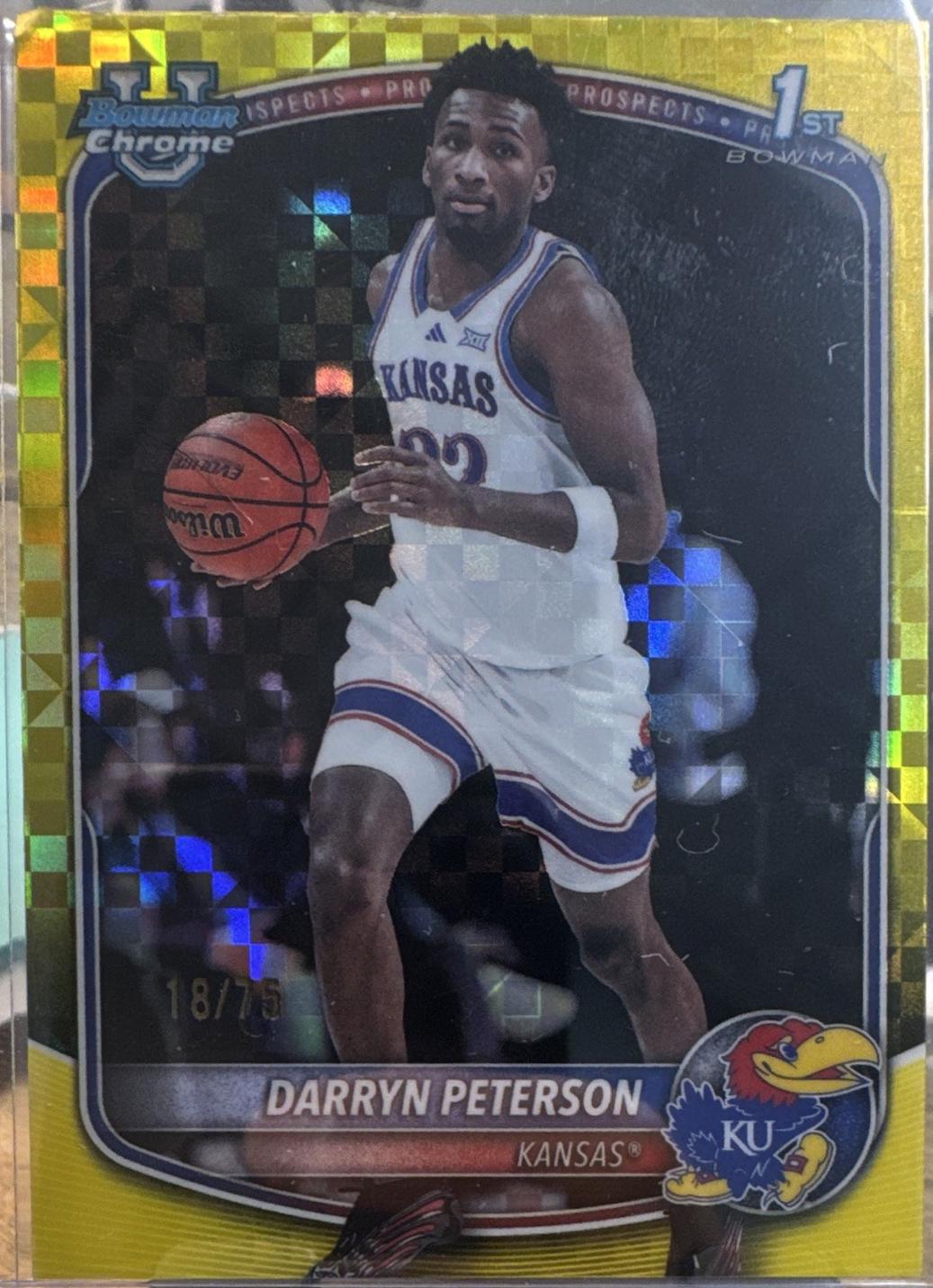 Darryn Peterson [Yellow X-Fractor] #BCP-2