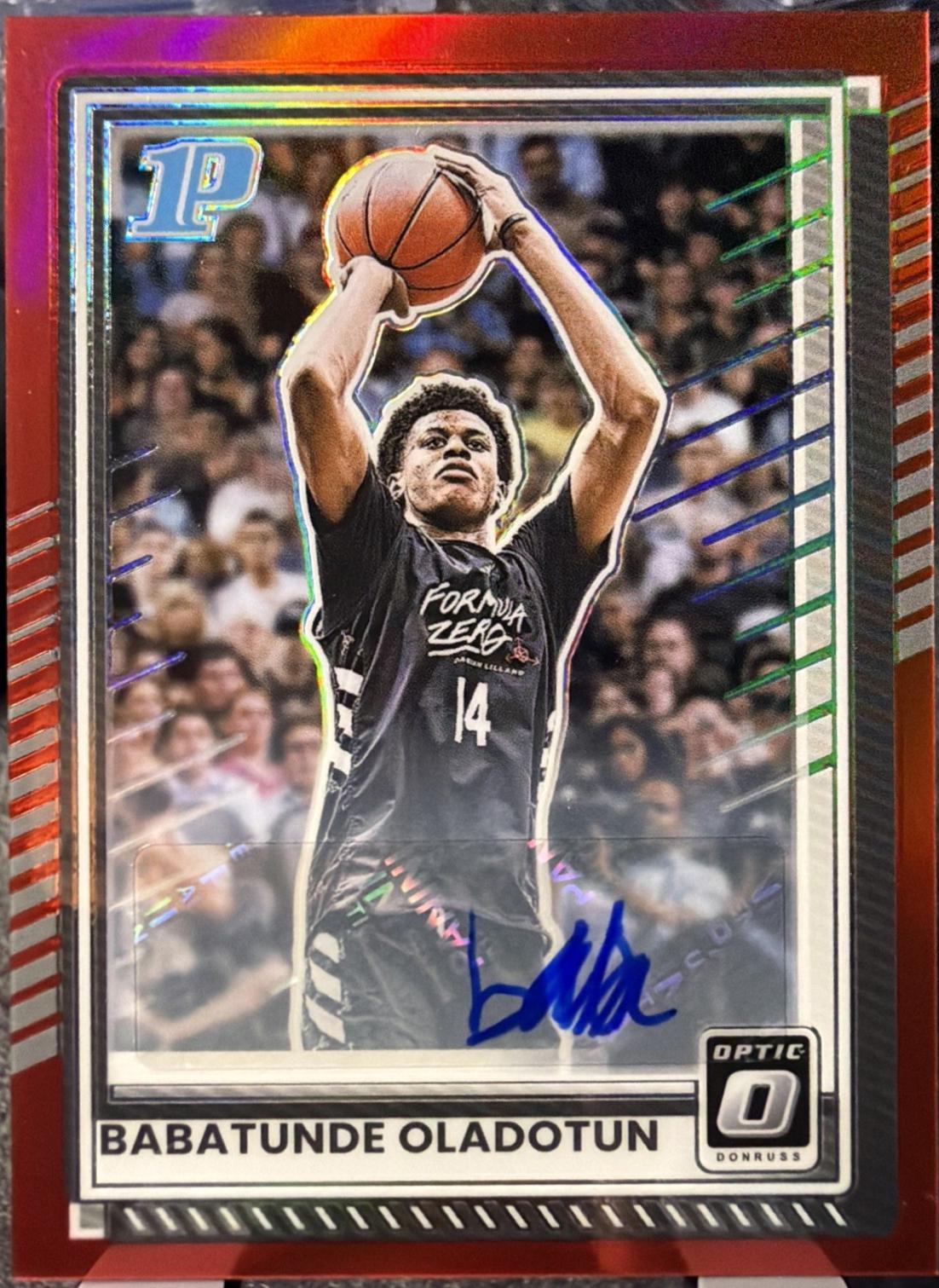 Babatunde Oladotun [Red Holo Optic Autograph] #68