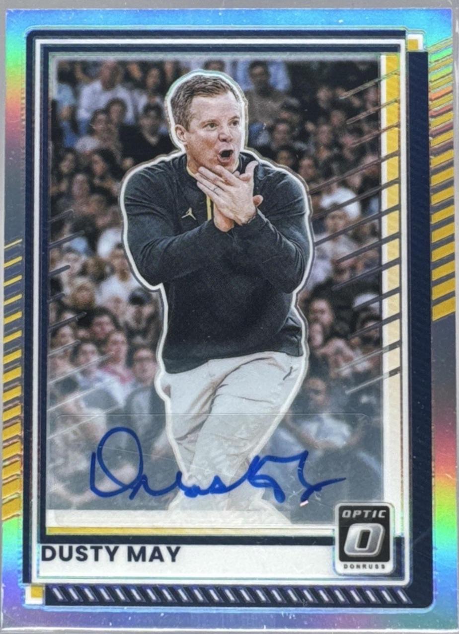 Dusty May [Red Holo Optic Autograph] #153
