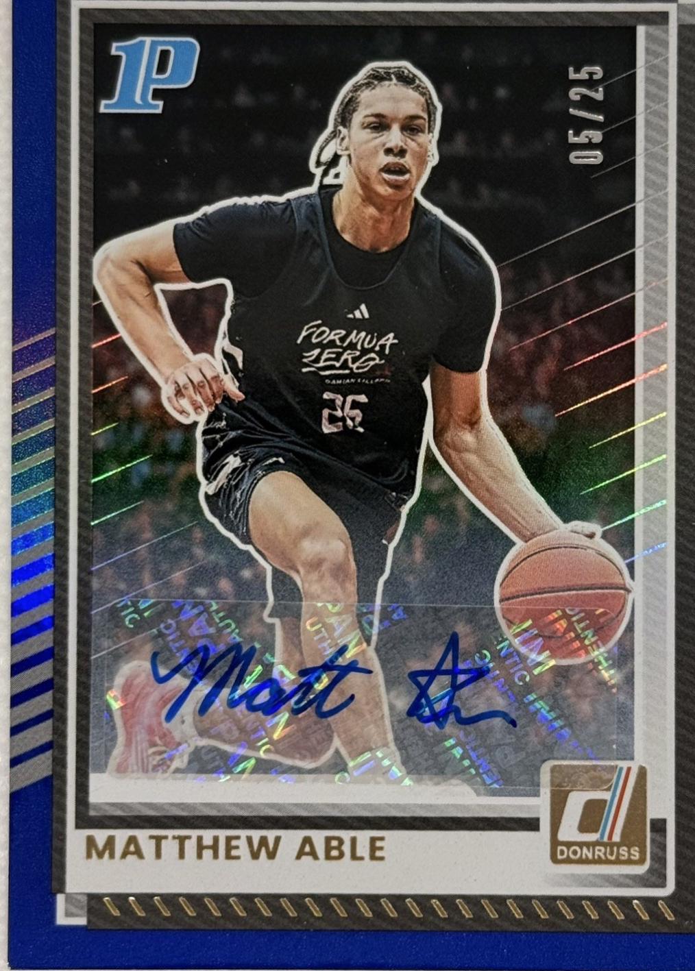 Matthew Able [Blue Autograph] #81