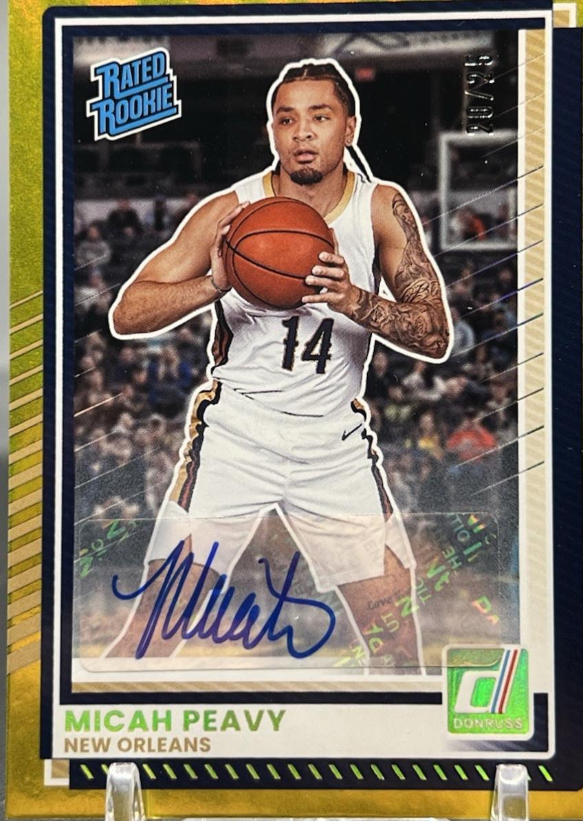 Micah Peavy [Yellow Lava Autograph] #27