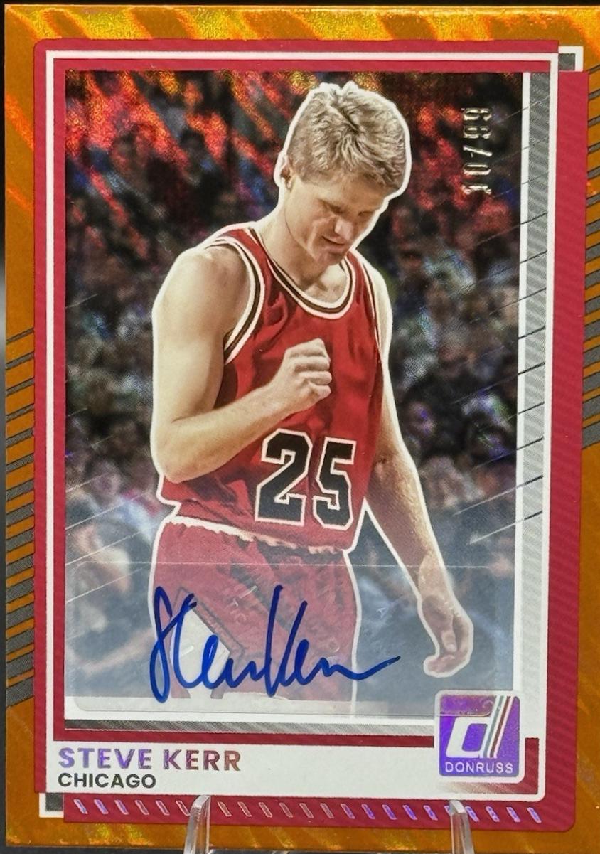 Steve Kerr [Orange Lava Autograph] #172