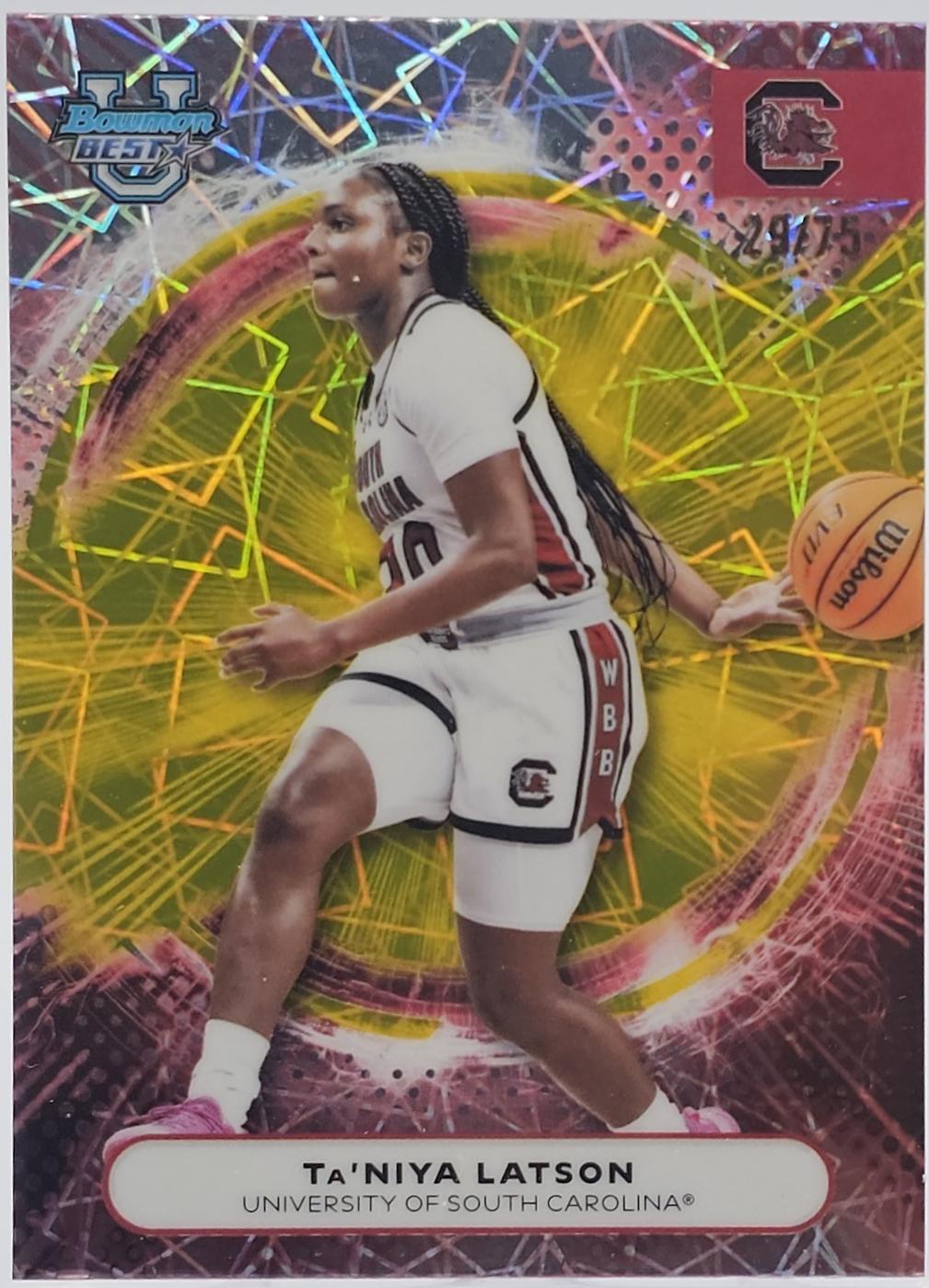 Ta'Niya Latson [Yellow Lazer Refractor] #94