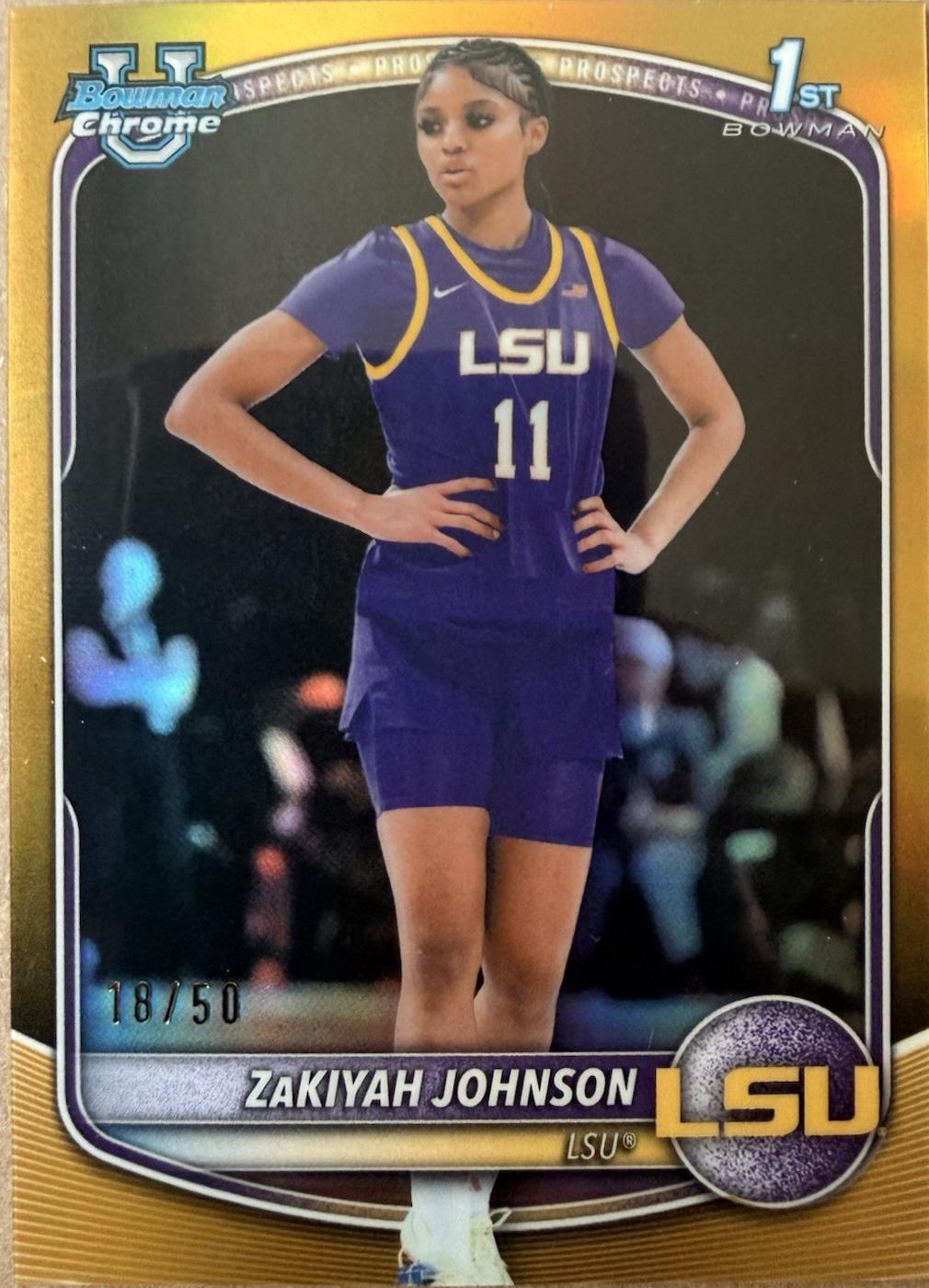 ZaKiyah Johnson [Gold Border] #BPP-73