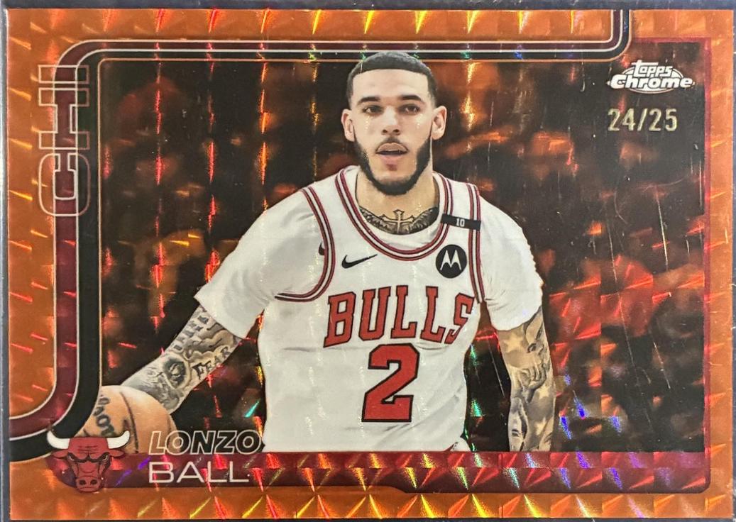 Lonzo Ball [Orange Geometric Refractor] #38