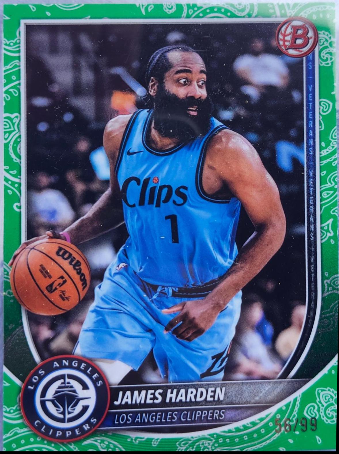James Harden [Green Pattern Border] #119