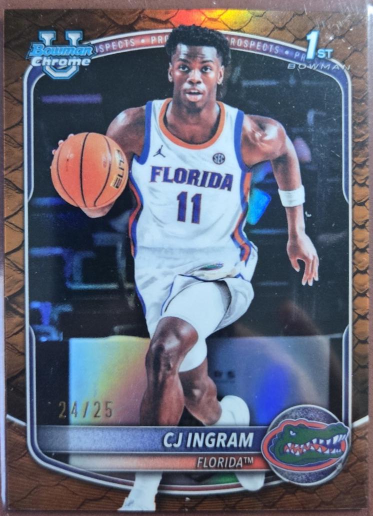 CJ Ingram [Reptilian Orange Refractor] #BCP-77