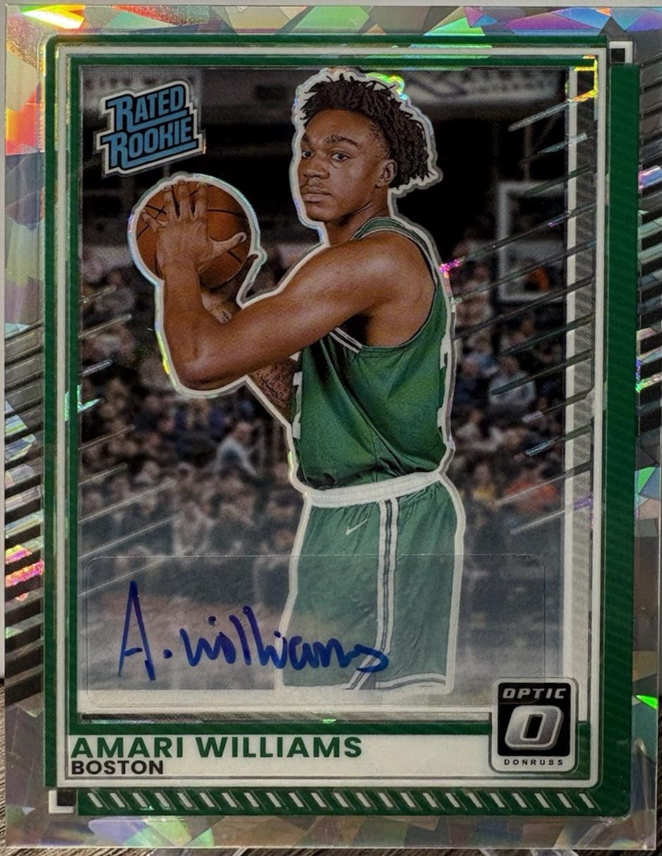 Amari Williams [Cracked Ice Holo Optic Autograph] #33