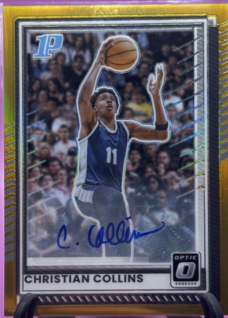 Christian Collins [Gold Holo Optic Autograph] #155