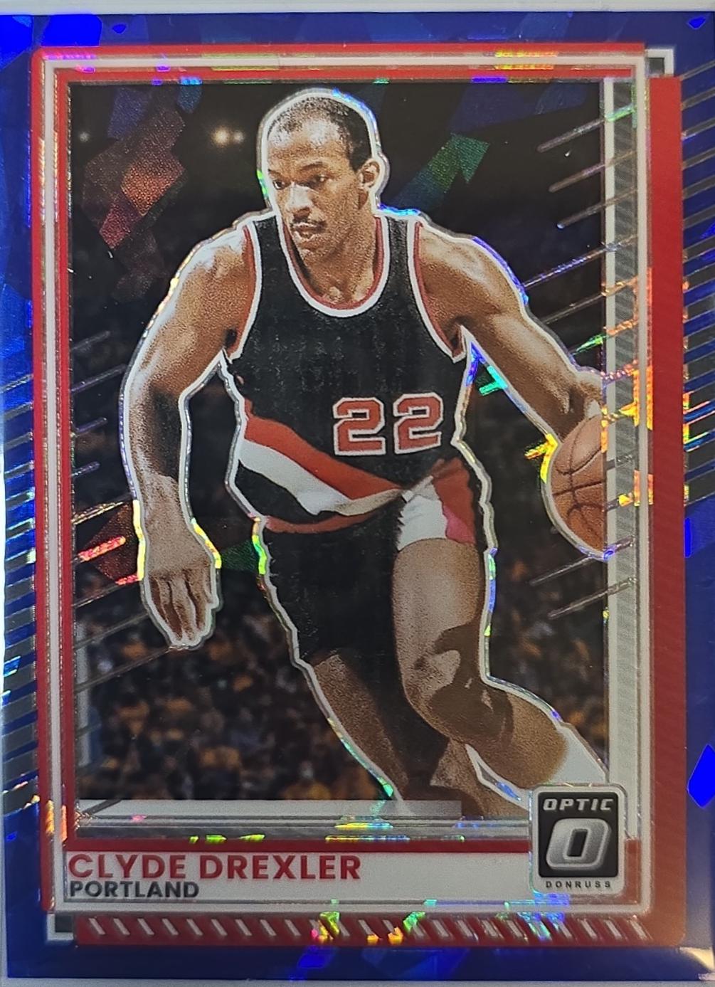 Clyde Drexler [Blue Cracked Ice Optic] #121