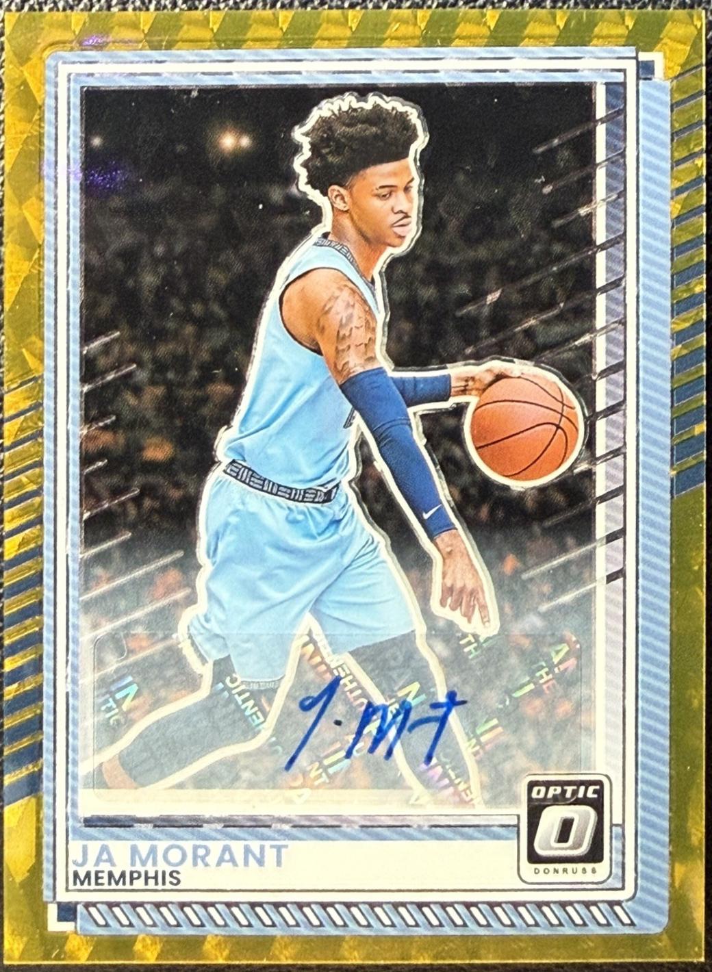 Ja Morant [FOTL Gold Holo Optic Autograph] #110