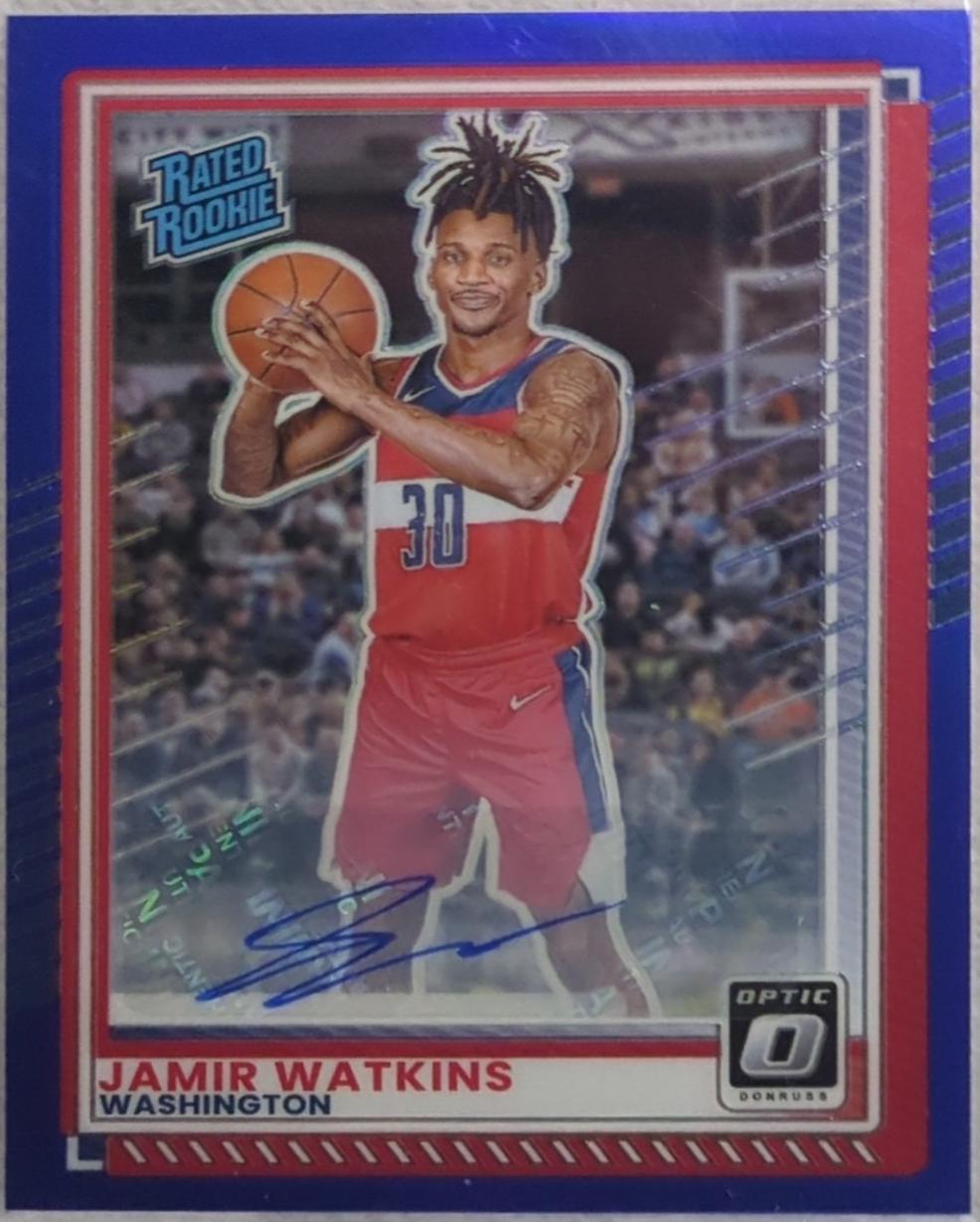Jamir Watkins [Blue Holo Optic Autograph] #30