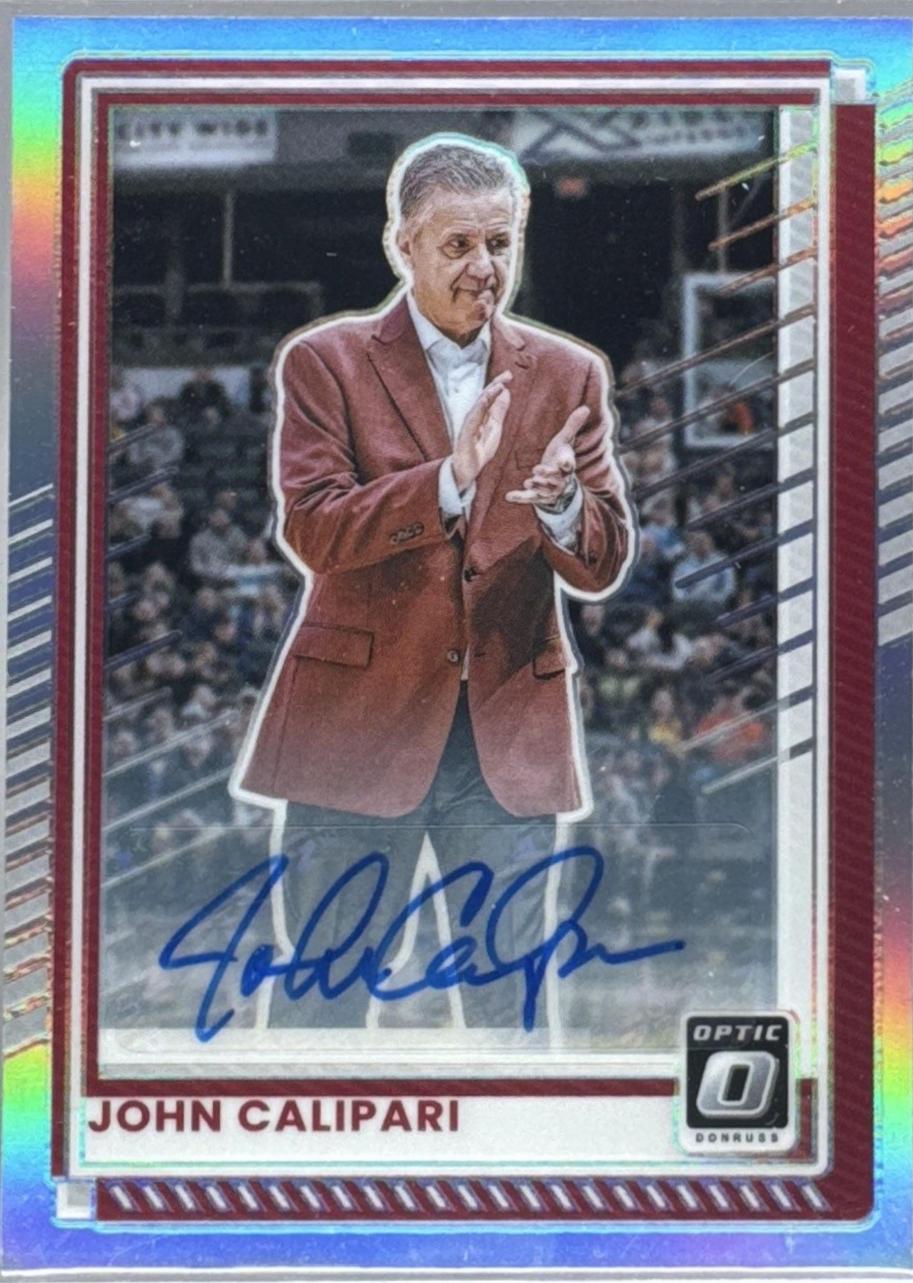 John Calipari [Blue Holo Optic Autograph] #133