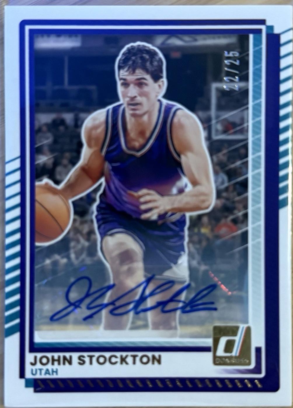 John Stockton [Blue Autograph] #136