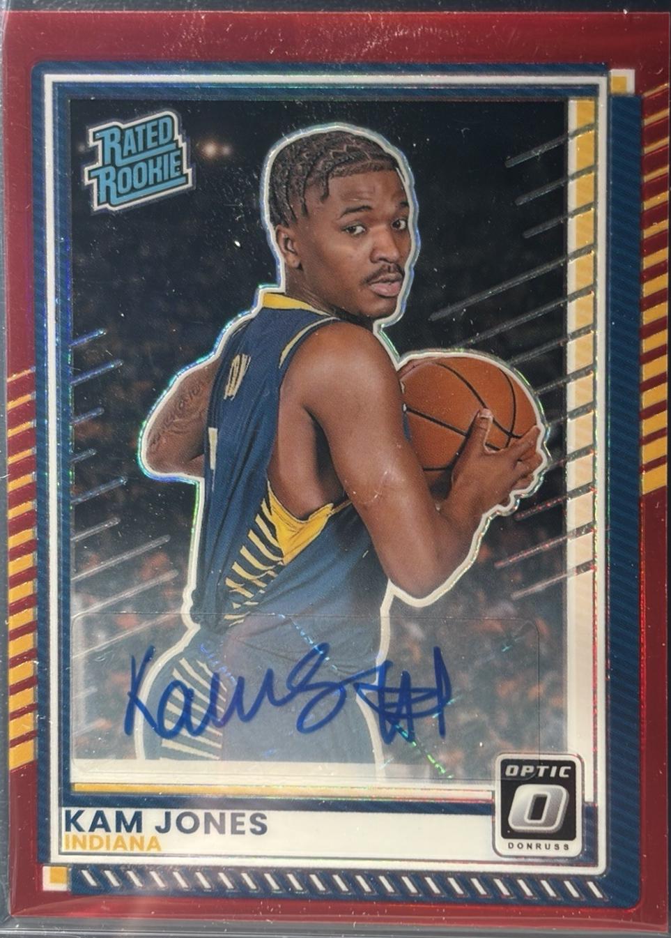 Kam Jones [Red Holo Optic Autograph] #25