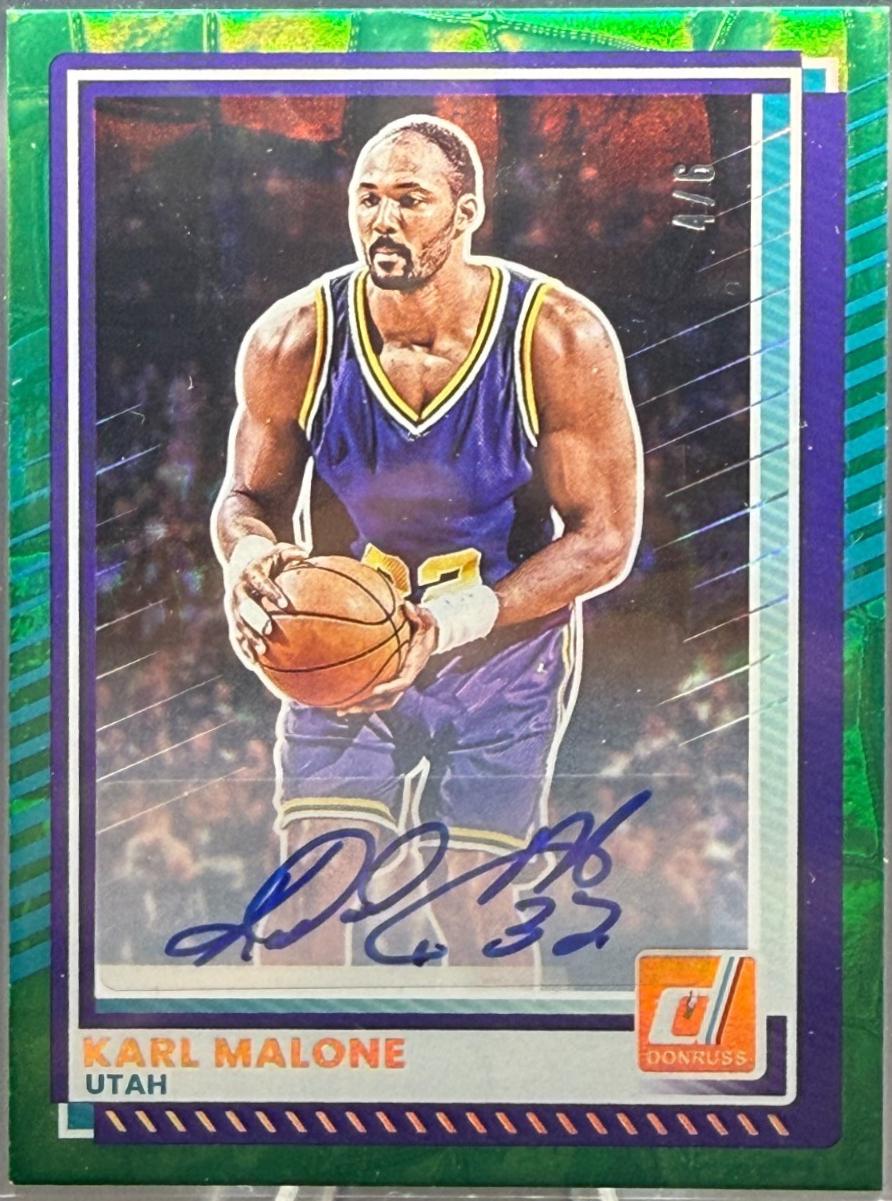 Karl Malone [FOTL Gold Holo Optic Autograph] #179