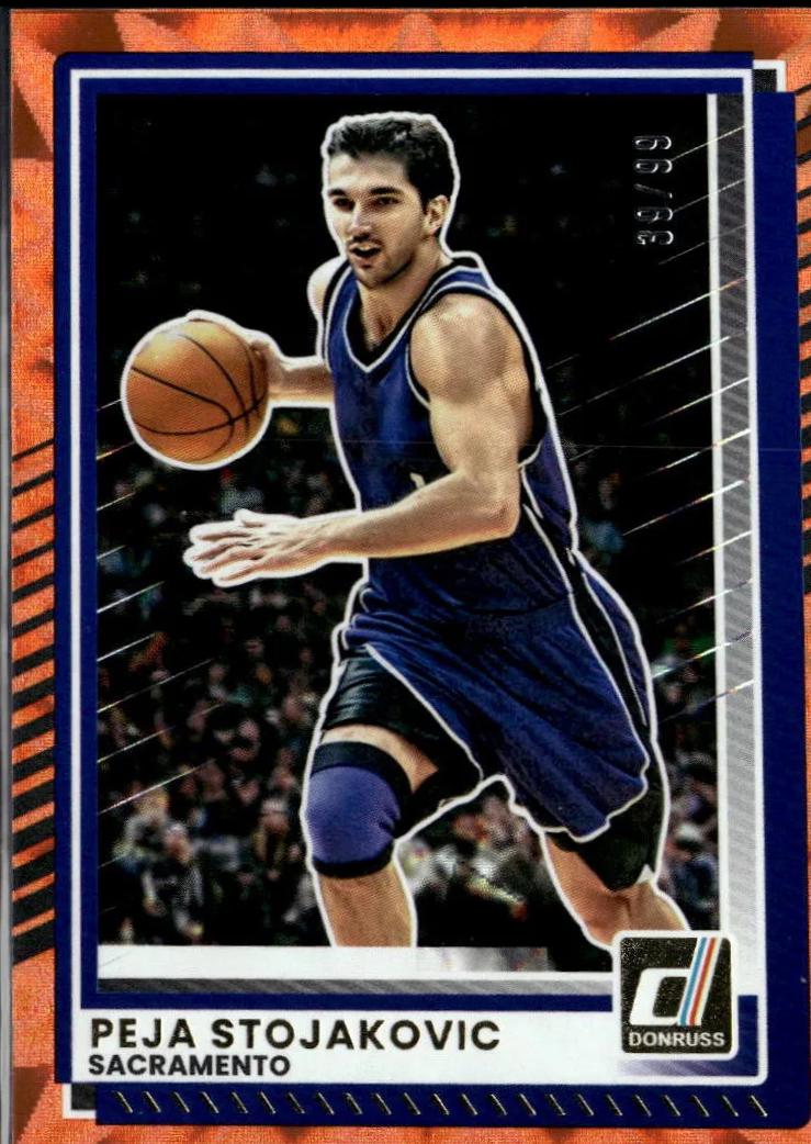 Peja Stojakovic [Orange Lava Autograph] #188