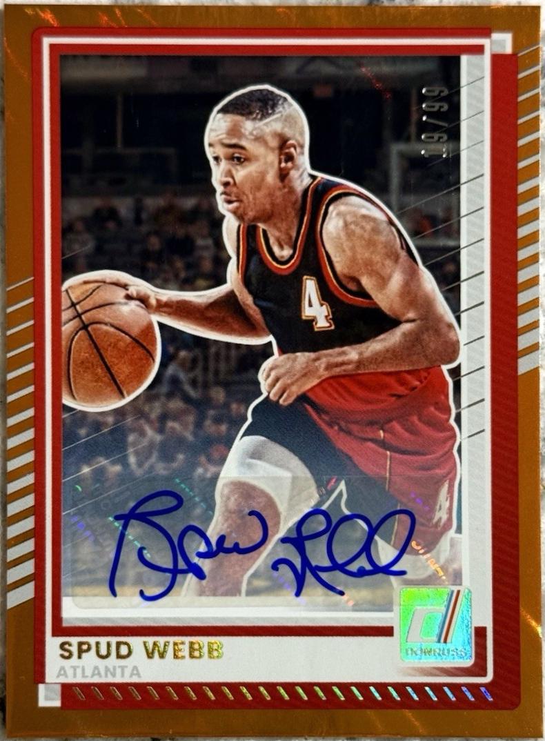 Spud Webb [Orange Lava Autograph] #145