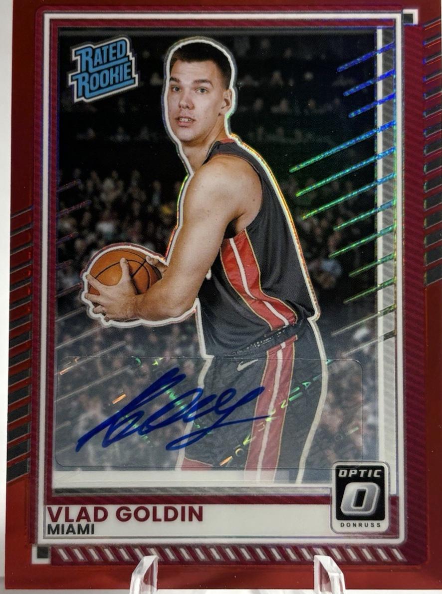 Vlad Goldin [Red Holo Optic Autograph] #100