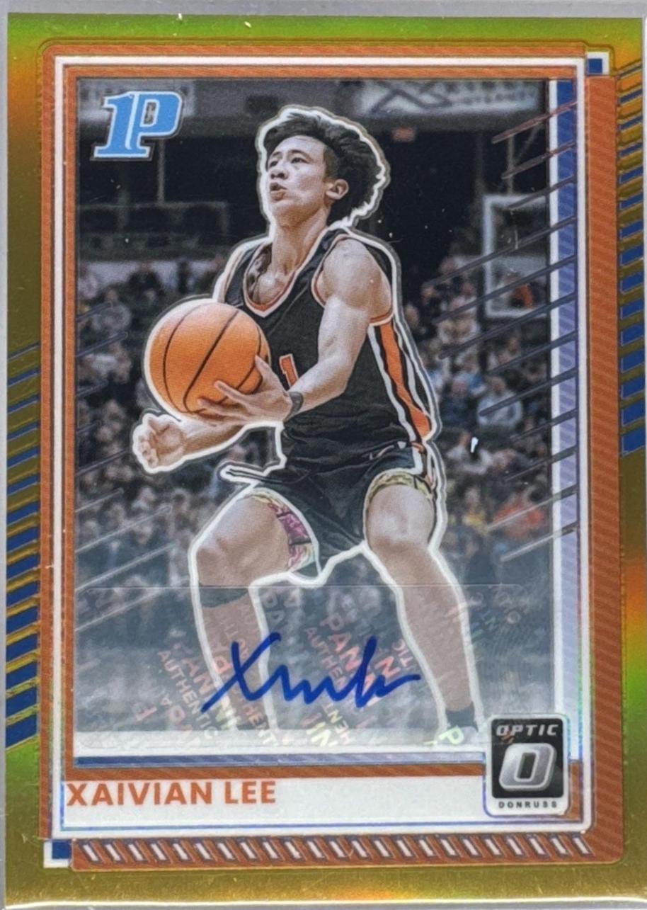 Xaivian Lee [Gold Holo Optic Autograph] #138