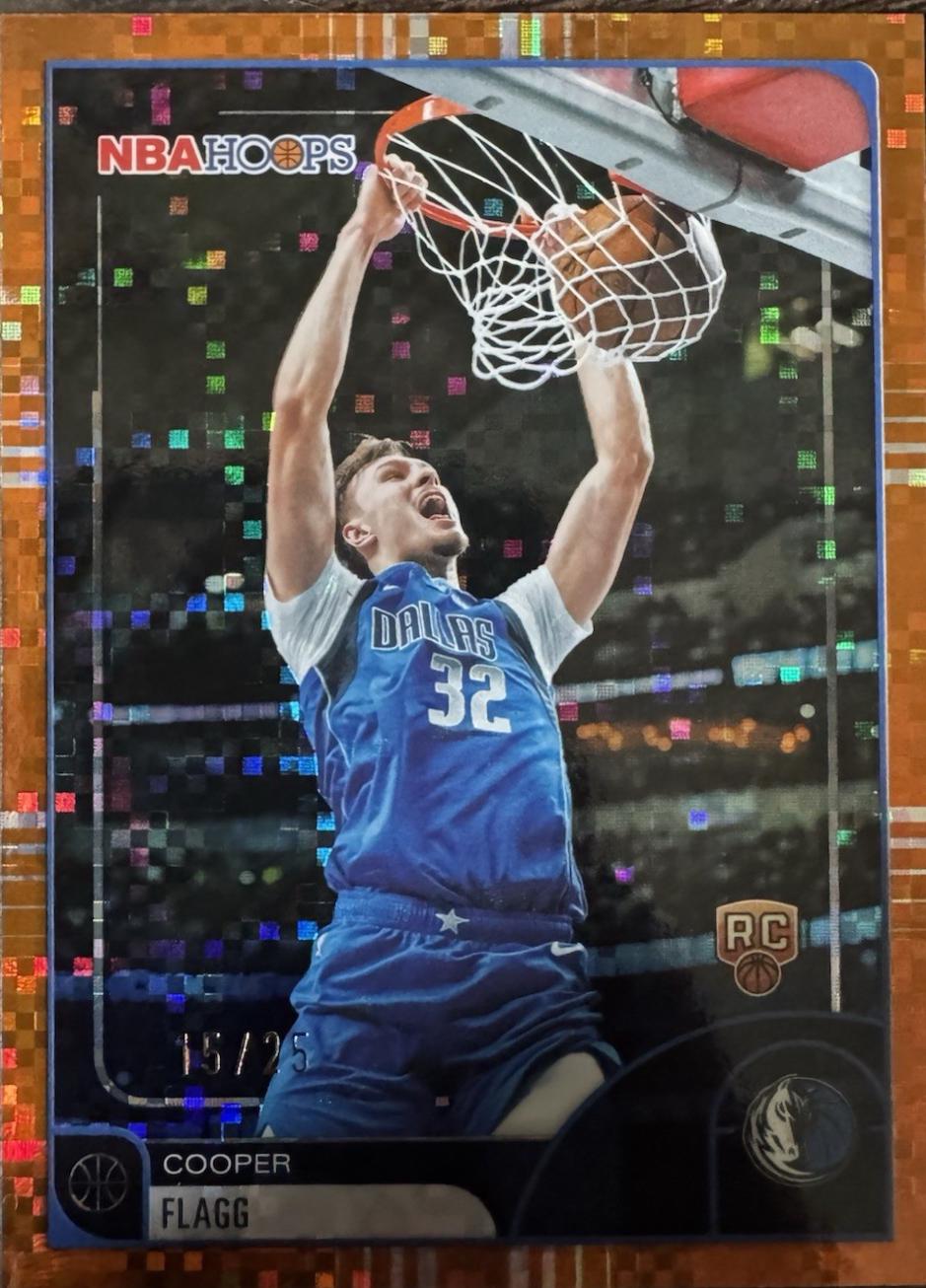 Cooper Flagg [Pixel Burst Orange] #35