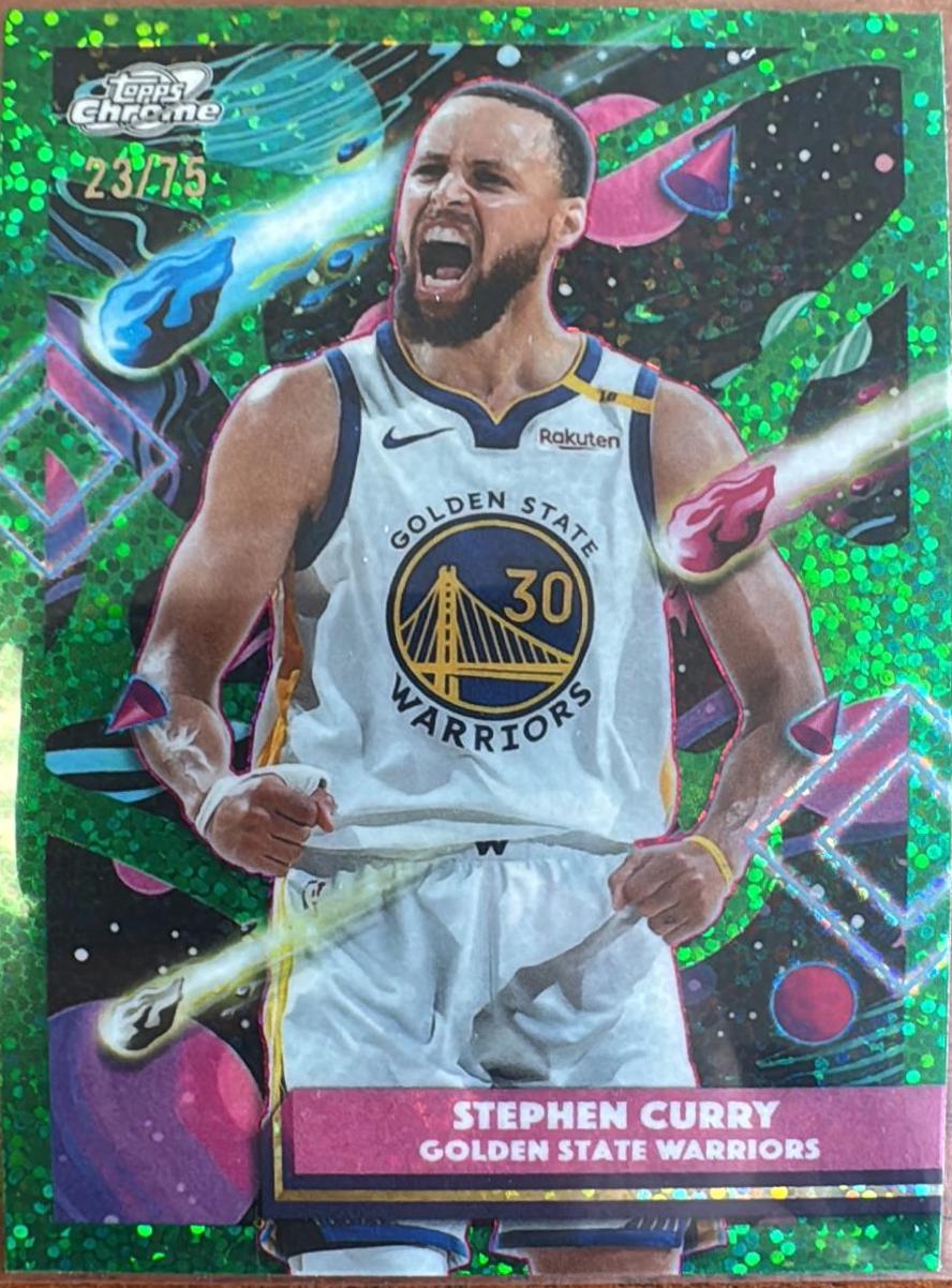 Stephen Curry [Green Space Dust Refractor] #18