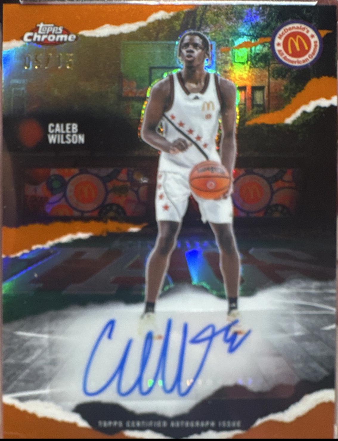Caleb Wilson [Orange Refractor] #WT-CW