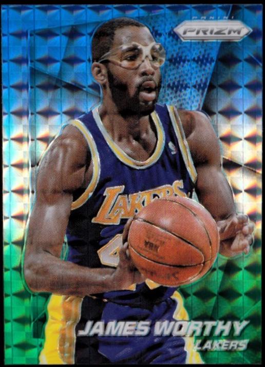 James Worthy [Blue and Green Prizm] #172