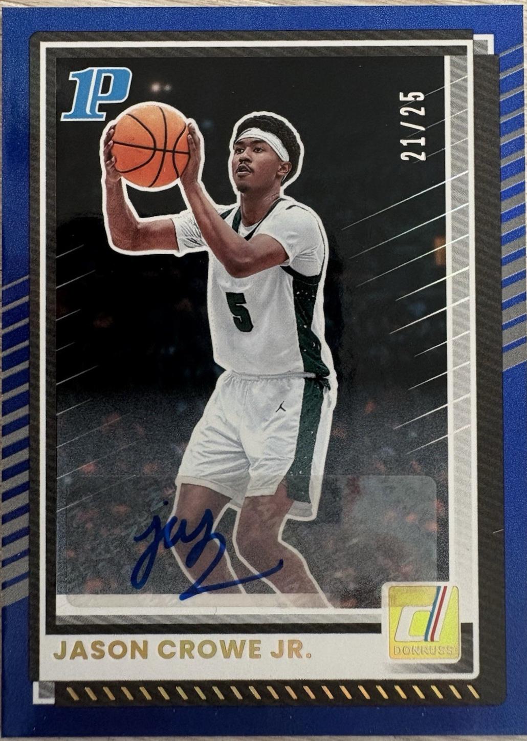 Jason Crowe Jr. [Blue Autograph] #22