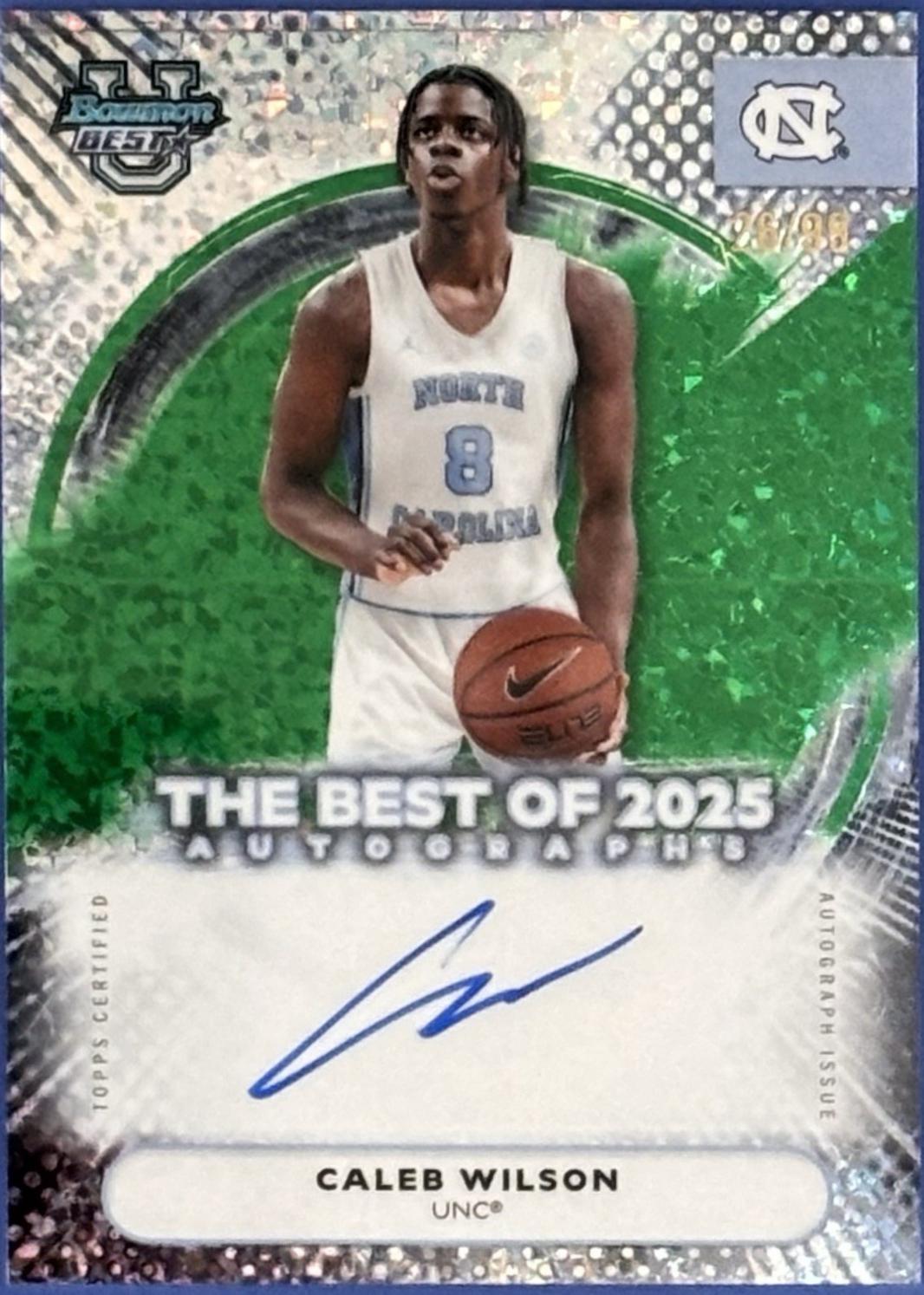 Caleb Wilson [Green Mini-Diamond Refractor] #BA-CL