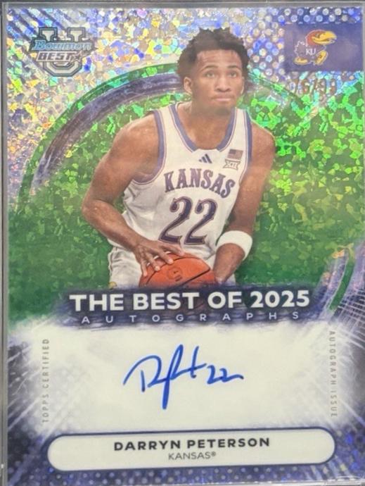 Darryn Peterson [Green Mini-Diamond Refractor] #BA-DP
