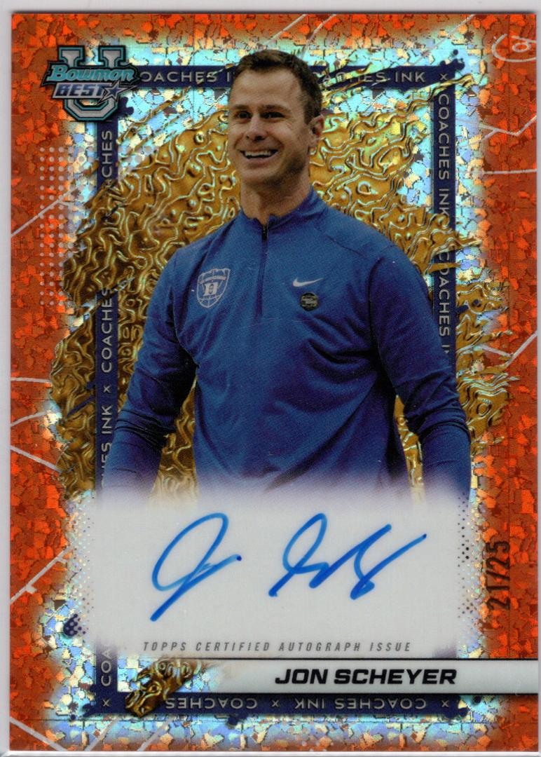 Jon Scheyer [Orange Mini-Diamond Refractor] #CI-JS