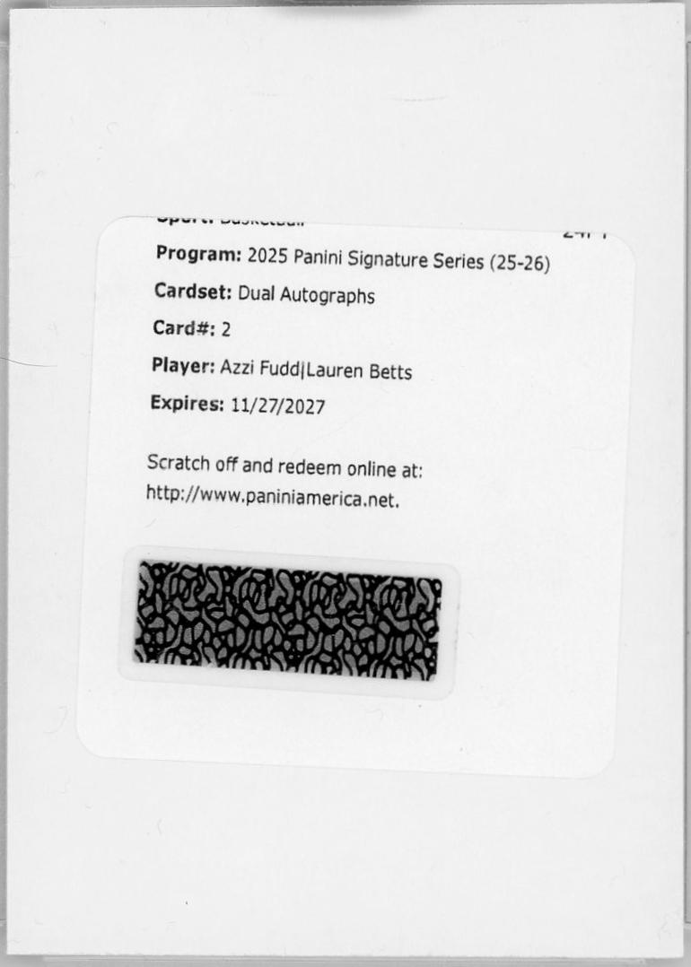 Azzi Fudd / Lauren Betts #2
