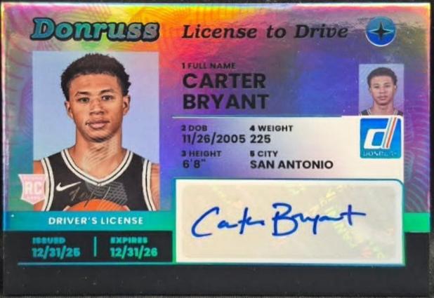 Carter Bryant [Black Autograph] #8