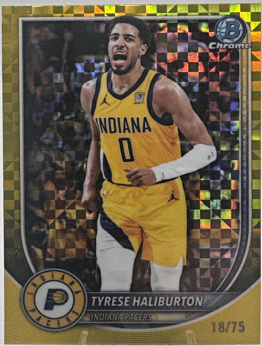 Tyrese Haliburton [Yellow X-Fractor] #BCV-77