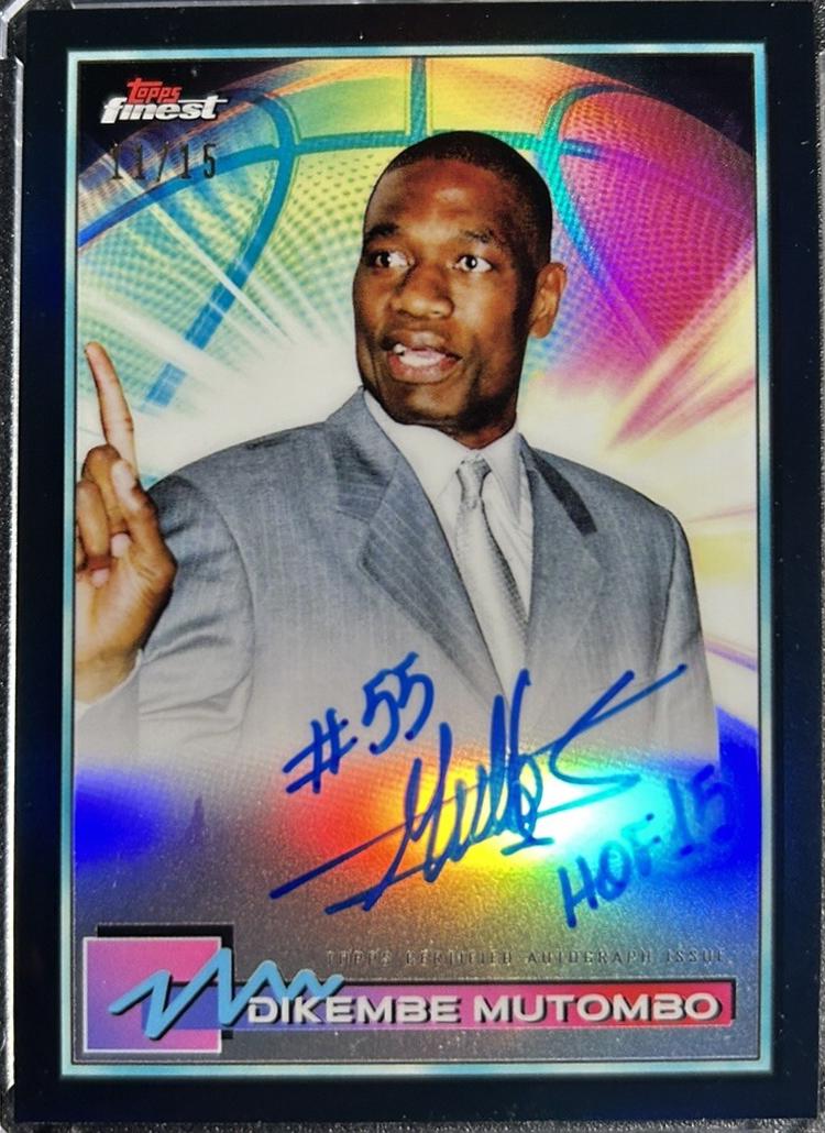 Dikembe Mutombo [Black Refractor] #FA-DM