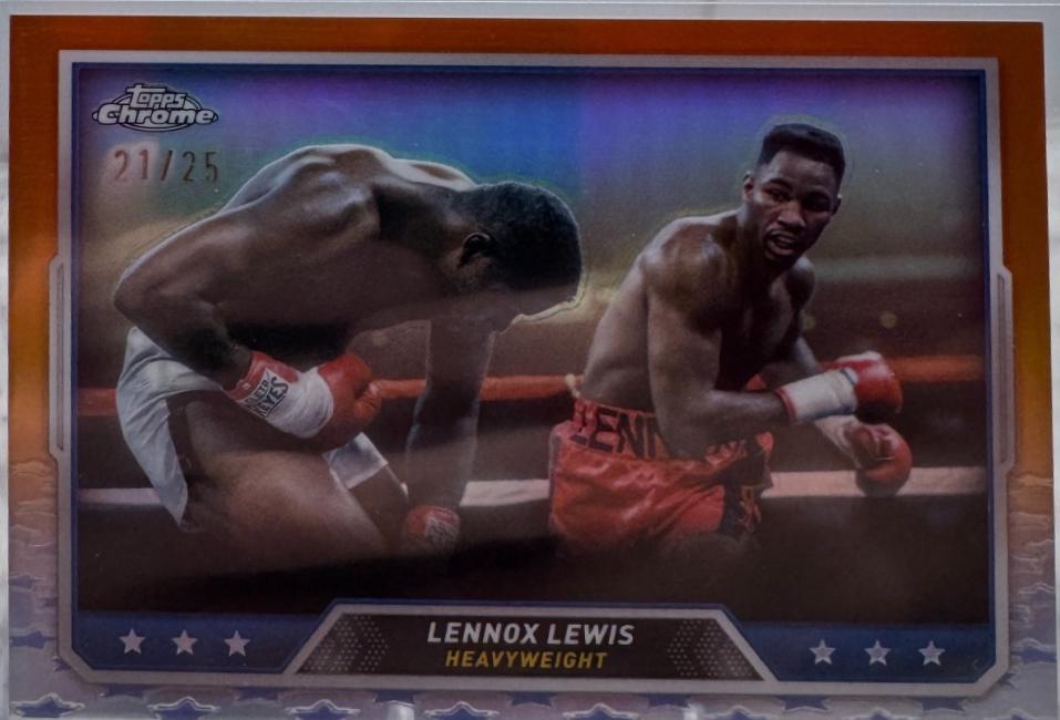 Lennox Lewis [Orange Refractor] #94