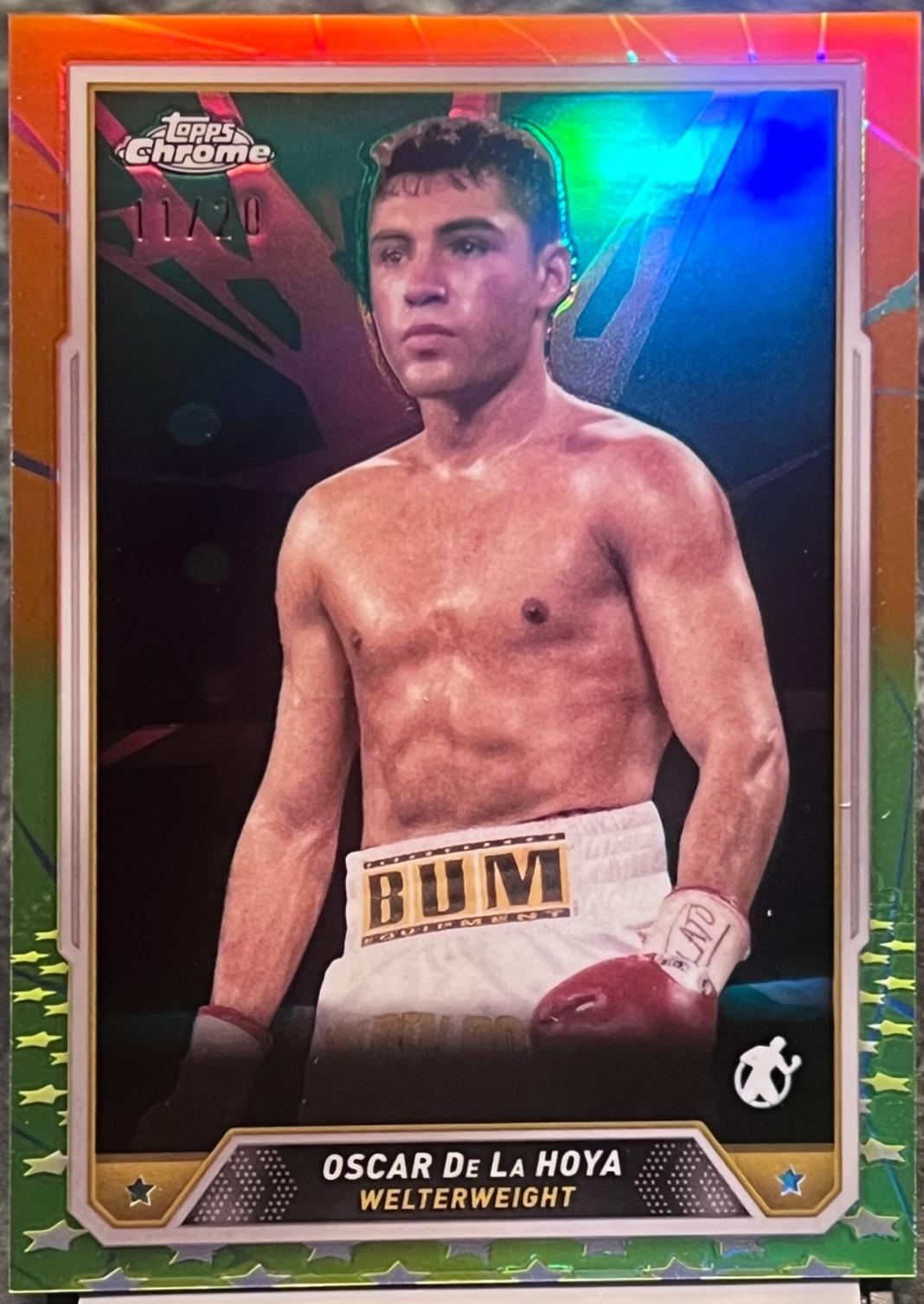 Oscar De La Hoya [Orange Yellow Chromafractor] #32
