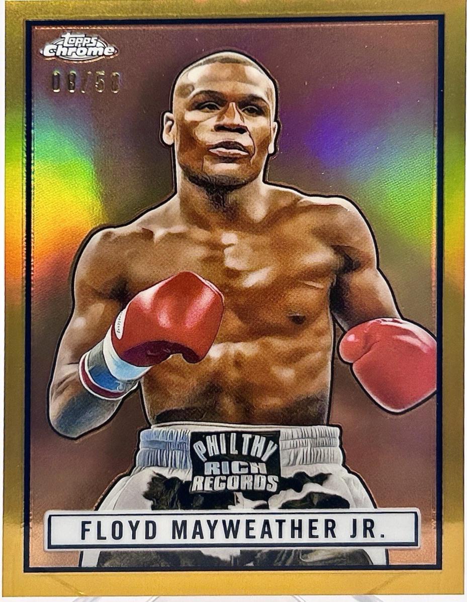 Floyd Mayweather Jr. [Gold Refractor] #TR-15