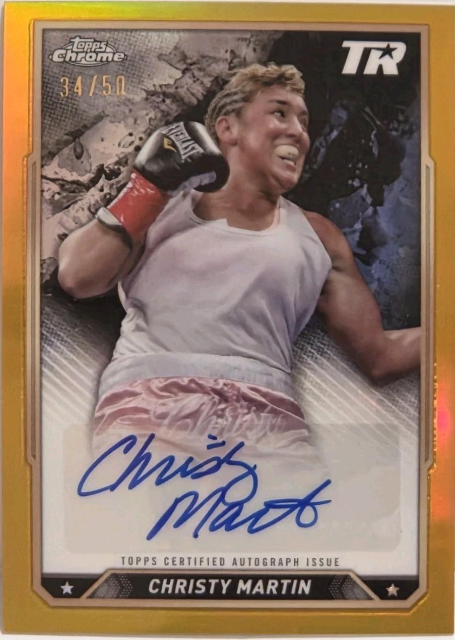 Christy Martin [Gold Refractor] #CBA-CMN